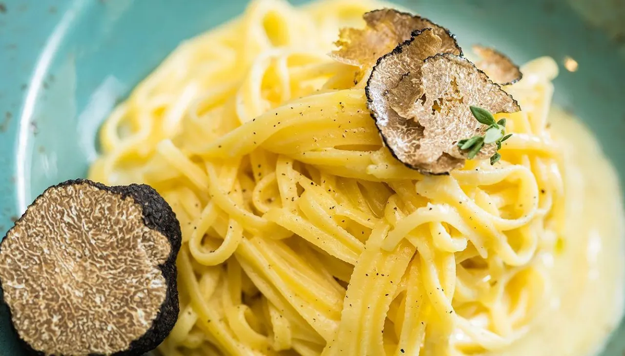 Pasta with truffles